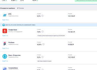 Продажа 2-ком. квартиры, 53.02 м2, село Семёновка