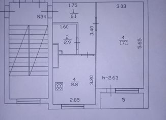 Продается 1-ком. квартира, 34.9 м2, поселок Кобринское, Центральная улица, 12А