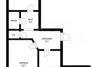 Продажа 2-ком. квартиры, 50 м2, посёлок Знаменский, Светлая улица, 23