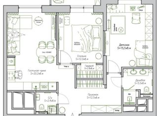 Продажа 3-ком. квартиры, 75 м2, Москва, Фестивальная улица, 29, метро Речной вокзал