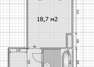 Продажа квартиры студии, 18.7 м2, Москва, улица Лескова, 22, улица Лескова