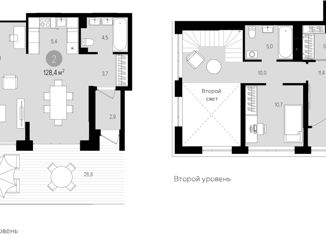 Продажа трехкомнатной квартиры, 128.4 м2, Новосибирск, метро Речной вокзал