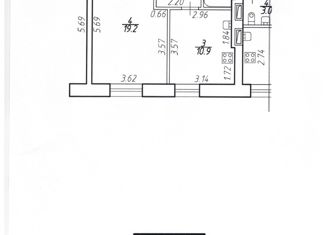 Продаю однокомнатную квартиру, 38 м2, посёлок Шушары, Московское шоссе, 256к1, ЖК Вариант