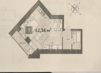 Продажа 1-комнатной квартиры, 43 м2, Пензенская область, улица 8 Марта, 31к3