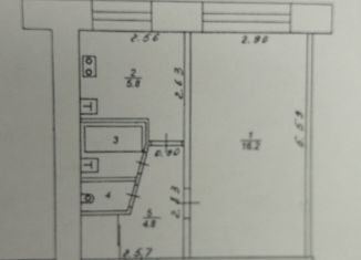 Однокомнатная квартира на продажу, 29.6 м2, Киров, улица Сурикова, 13