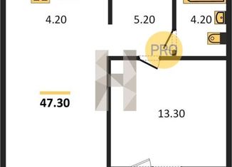 Продам 1-комнатную квартиру, 47.3 м2, Новосибирск, улица Шевченко, 19/1к4, ЖК Академия