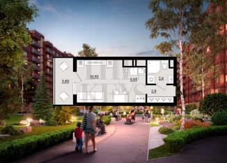 Продам квартиру студию, 22.64 м2, Колпино, ЖК Новое Колпино, Балканская дорога, 12к2