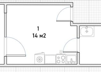 Продам квартиру студию, 14 м2, Москва, Скаковая улица, 15к2, район Беговой