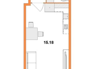 Продается квартира студия, 23.3 м2, Санкт-Петербург, Планерная улица, 87к1, ЖК Форест Аквилон