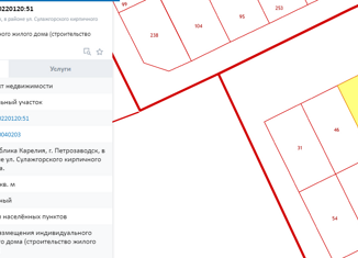 Участок на продажу, 12 сот., Петрозаводск, район Сулажгорский Кирпичный завод, улица Сулажгорского Кирпичного Завода