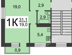 Продается 1-ком. квартира, 31.1 м2, Нижний Новгород, улица Мокроусова, 32, Сормовский район