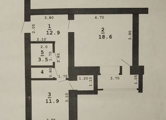 Продажа 1-ком. квартиры, 48.5 м2, Верещагино, улица Карла Маркса, 138