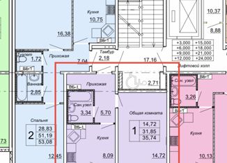 Продам 1-комнатную квартиру, 39.6 м2, Нижний Новгород, ЖК Новый Город