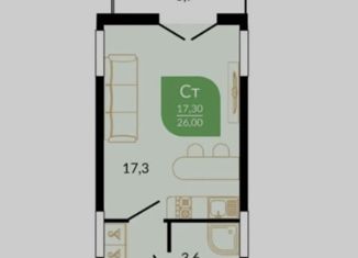 Продается квартира студия, 26 м2, Сочи, ЖК Флора, улица Искры, 66/9