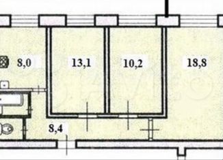 3-ком. квартира на продажу, 62.2 м2, Санкт-Петербург, Купчинская улица, 17к4, Купчинская улица