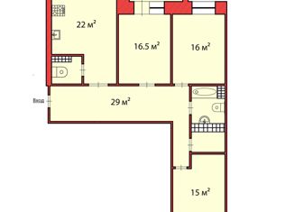 Продам 3-комнатную квартиру, 109.1 м2, Санкт-Петербург, улица Савушкина, 133к1
