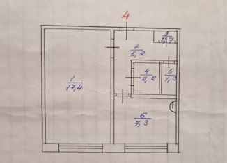 Продается 1-комнатная квартира, 34.1 м2, Магадан, Пролетарская улица, 81к1