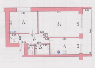 Продаю 2-комнатную квартиру, 43.3 м2, рабочий посёлок Городище, улица Тимирязева, 38А