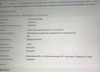 Участок на продажу, 6 сот., поселок Чистугаш, Кедровая улица
