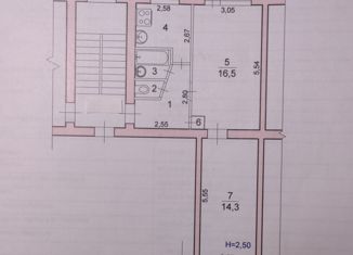 Продам 2-комнатную квартиру, 44.9 м2, Волгоград, улица им. Циолковского, 21, Ворошиловский район