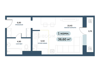 Продается 1-ком. квартира, 32.6 м2, Красноярск, улица Спандаряна