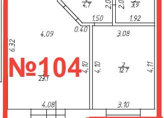 Продажа 1-комнатной квартиры, 45 м2, Казань, улица Рауиса Гареева, 78А, Приволжский район