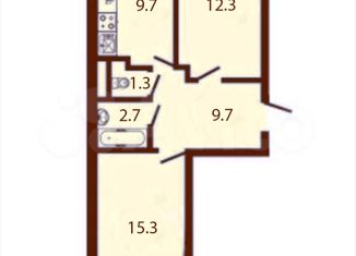 Продажа 2-комнатной квартиры, 50.4 м2, Краснодар, Сахалинская улица, 15к1