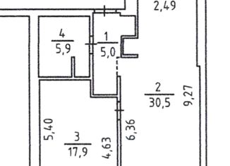 Продается 1-комнатная квартира, 60 м2, Москва, Бакунинская улица, 5, Бакунинская улица