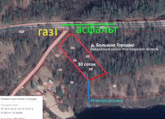 Продажа земельного участка, 30 сот., деревня Большое Городно
