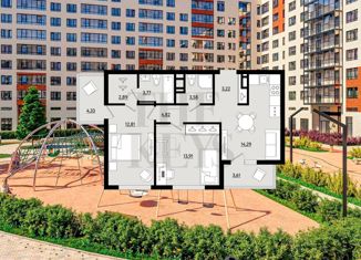 Продам 2-ком. квартиру, 62.4 м2, городской посёлок Новоселье, Невская улица, 9