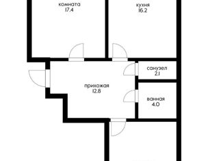 Продам 2-комнатную квартиру, 67.9 м2, Краснодар, Дальний проезд, 11к1, Дальний проезд