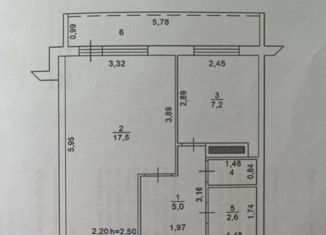 Продаю 1-комнатную квартиру, 33.5 м2, Екатеринбург, улица Индустрии, 53, метро Проспект Космонавтов
