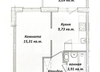 Продажа 1-комнатной квартиры, 35.11 м2, Ленинградская область, улица Чехова, 41