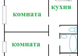 Продаю двухкомнатную квартиру, 52 м2, Муром, улица Куликова, 25