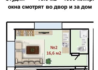 Продается квартира студия, 16.6 м2, Москва, улица Семёновский Вал, 10к2, метро Семеновская