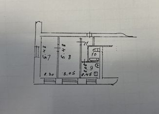 Продаю 2-ком. квартиру, 40.8 м2, Киржач, Первомайская улица, 22