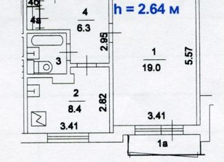 Продается однокомнатная квартира, 37.4 м2, Москва, Кировоградская улица, 17к1