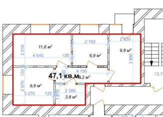 3-комнатная квартира на продажу, 47.1 м2, Амурская область, Новый переулок, 2А