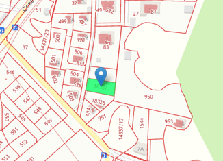 Земельный участок на продажу, 7.2 сот., деревня Малиновка, Малиновая улица