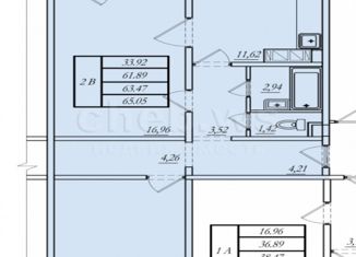 Продаю 2-комнатную квартиру, 64 м2, Чебоксары, улица Сергея Бутякова, 5, ЖК Ясная Поляна