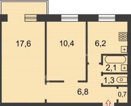 Продается 2-ком. квартира, 47 м2, Нижний Новгород, улица Радио, 9, улица Радио