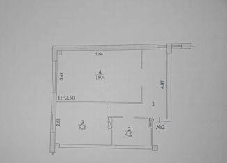 Продаю однокомнатную квартиру, 41.2 м2, Волгоградская область, улица Академика Комарова, 59