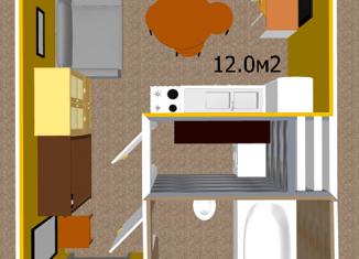 Продажа квартиры студии, 12 м2, Москва, улица Пришвина, 13, улица Пришвина