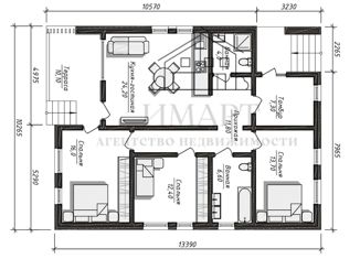 Продаю дом, 115 м2, село Красноярка, Центральная улица
