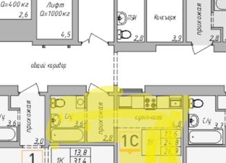 Продам комнату, 29 м2, Барнаул, 6-я Нагорная улица, 15Г/2, Центральный район