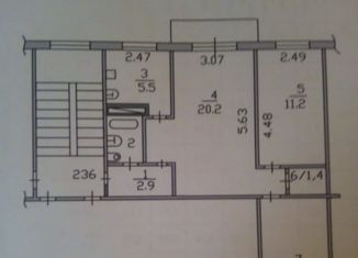 Продается трехкомнатная квартира, 58.2 м2, Камышин, 4-й микрорайон, 28