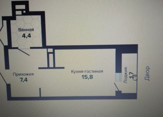 Квартира на продажу студия, 29 м2, Екатеринбург, метро Площадь 1905 года, улица Шаумяна, 28