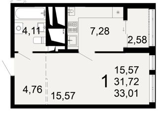 Продаю однокомнатную квартиру, 33 м2, Рязань, Льговская улица, 8, Октябрьский район
