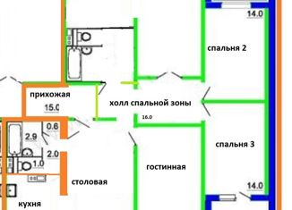 Продажа 5-ком. квартиры, 146 м2, Москва, Нагатинская набережная, 40/1, метро Коломенская