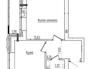 Продам 1-комнатную квартиру, 38 м2, Новосибирск, Заельцовский район, Красный проспект, 222/2